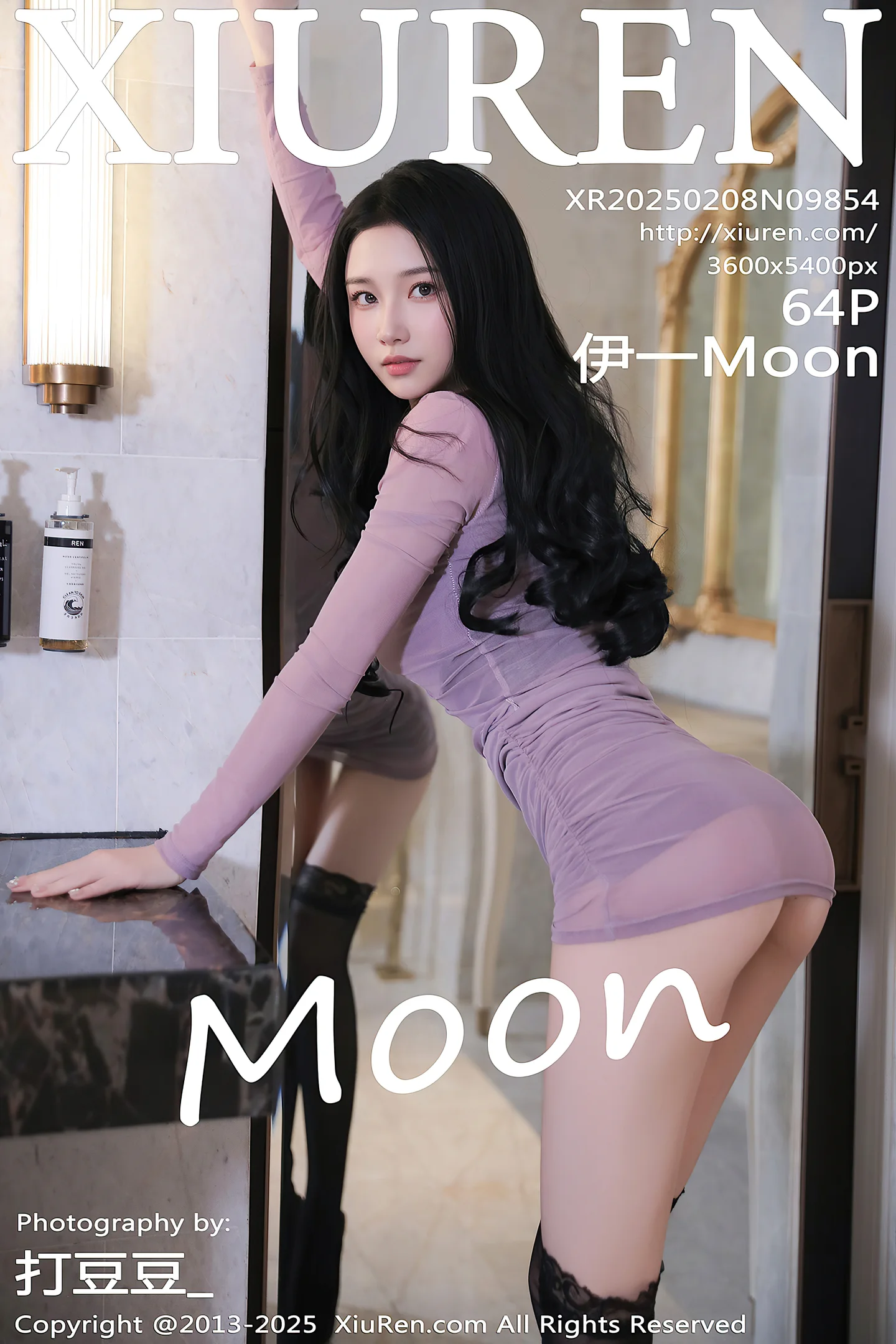 [XiuRen秀人网] VOL.9854 模特伊一Moon性感黑色比基尼+黑色情趣内衣秀曼妙身姿诱惑写真64P-秀人网官方网站